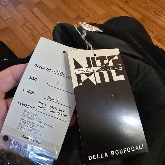 Vintage Nitelite Della Roufigali size 10 beaded formal dress - Picture 6 of 6